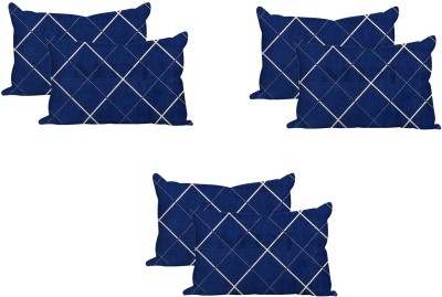 MDJ Printed Pillows Cover(Pack of 6, 43.18 cm*68.58 cm, Blue)