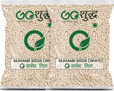 Goshudh Best Quality White Sesame Seed 400Gm Each (Pack Of 2) Safed Till / Tilli (800 g) White Sesame Seeds(800 g, Pack of 2)