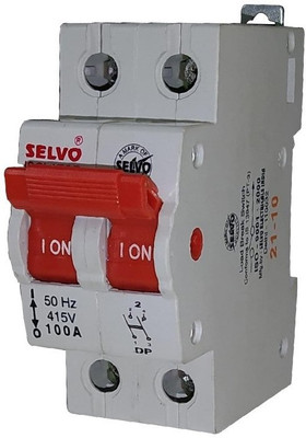 Selvo 100A DOUBLE POLE ISOLATOR MCB(2)