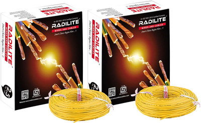 RADILITE PVC 1 sq/mm Yellow 90 m Wire(Yellow)