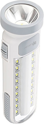 GLOWISH TORCH+SIDE LED STRIPS RECHARGEABLE LARGE BATTERY CAPACITY BRIGHT LED 10 hrs Torch Emergency Light(White) GLOWISH TORCH+SIDE LED STRIPS RECHARGEABLE LARGE BATTERY CAPACITY BRIGHT LED 10 hrs Torch Emergency Light(White)