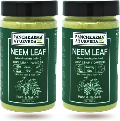 Panchkarma Ayurveda Pack Of 2 Herbal & Natural Neem Leaf Powder For Fairness(200 g)