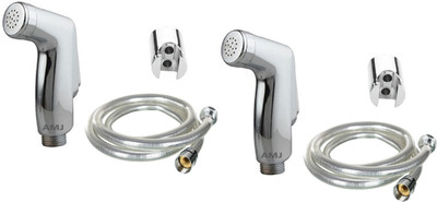 AMJ Jaquar Health faucet (abs) with 1.5mtr flexible PVC Tube and Wall Hook - Set of 2 Health Faucet(Wall Mount Installation Type)