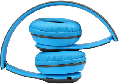 BAGATELLE Best Buy P-47 Bluetooth Wireless Headphone with mic|Sweatproof Bluetooth(Blue, On the Ear)