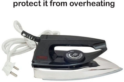 LE - EASE LITE Best Buy Popularity Iron Press of energy to effectively Remove Tough creases so that you Get wrinkle-free clothes its ergonomic Handle gives you a secure Grip for a convenient ironing experience 7500 W Dry Iron(Black)