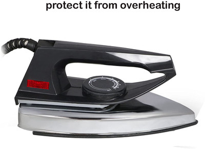 LE - EASE LITE 01 New Popularity Iron Press of Energy to Effectively Remove Tough creases so that you Get wrinkle-free clothes its ergonomic Handle gives you a secure Grip for a convenient ironing experience 7500 W Dry Iron(Black)