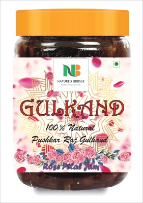 Nature's Bridge Natural Gulkand Jar Pack (400 Gm) / Pushkar Raj Gulkand / Rose Petal Jam / Gulkand / Rose Jam 400 g