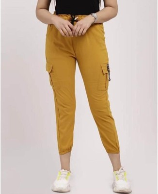 Aakarshak Jogger Fit Women Yellow Jeans