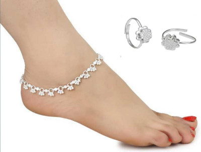 Trendziee Alloy Silver Silver Jewellery Set(Pack of 1)