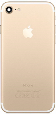 Sandreezz Apple iPhone 7 Back Panel(Gold)