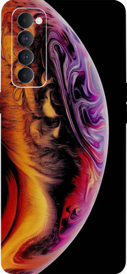 LAMHA Oppo Reno4 Pro Mobile Skin(Ultra Super Color Moon With High Matte Finish.)