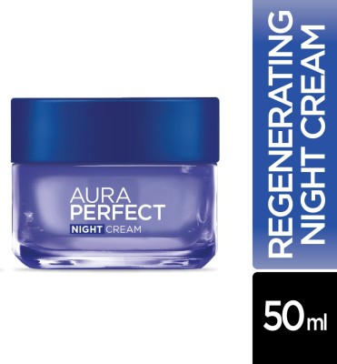 L'Oréal Paris Aura Perfect Night Cream for radiant glow|Face Cream with Vitamin C,Vitamin E & Tourmaline Gemstone|For all skin types(50 ml)