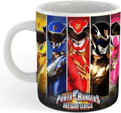 ADN21 All Day New Power Rangers Printed Kids Ceramic Coffee 23 Ceramic Coffee Mug(325 ml)