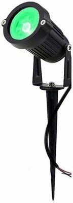 JARD ENTERPRISE 3 Watt Garden light black body and Green color pack of 01 Post Light Outdoor Lamp(Green)