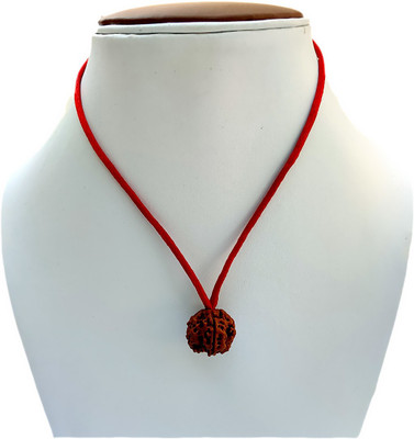 PRIYANSHU NAVRATN Lab Certified 6 Mukhi Rudraksha Beads Original & Real Pack of 1 Natural 6 Face Rudraksha Beads Man and Women Beads Wood Locket
