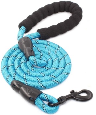24x7eMall Braided 4 Ft, Strong Dog Leash with Comfortable Padded Handle and Highly Reflective Threads for Small Medium and Large Dogs. (Light Blue) 120 cm Dog Cord Leash(Blue)