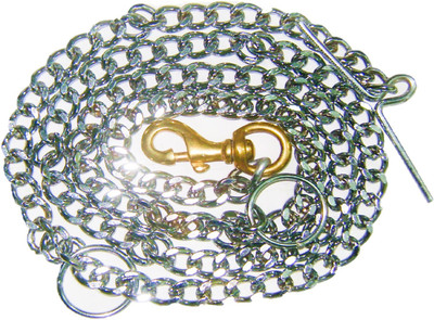 JAPIN Dogs Leash Heavy Duty Dog Chain with Heavy Hook 152 cm Dog Chain Leash 152 cm Dog Chain Leash(Silver)