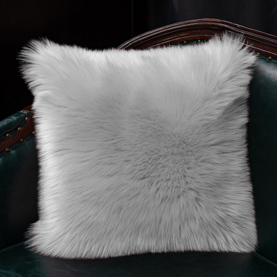 PICKKART Microfibre Solid Cushion Pack of 1(White)