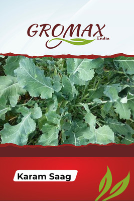 Gromax India Karam Saag With Free Try Me Seeds Pack Seed(40 per packet)