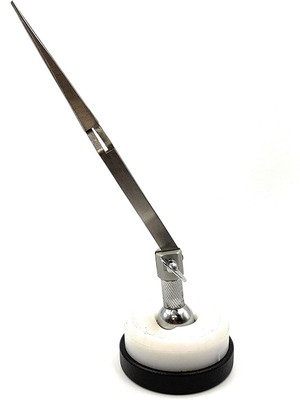 fozti Helping Third Hand Magnetic with Non-Skid Base & Cross-Locking Tweezer Multi Vise Tool