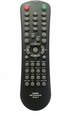 SHIELDGUARD Universal TV Remote Control No. 274, Compatible for AKAI Remote Controller(Black)