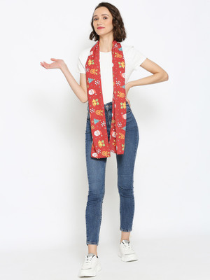 DUPATTA BAZAAR Printed Satin Blend Women Scarf