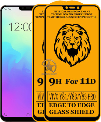 SEVEN7STAR Edge To Edge Tempered Glass for Vivo Y81, Vivo Y83, Vivo Y83 Pro(Pack of 2)