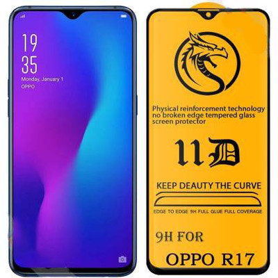 Cloudza Edge To Edge Tempered Glass for Oppo R17(Pack of 1)