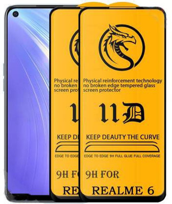 Cloudza Edge To Edge Tempered Glass for Realme 6(Pack of 1)