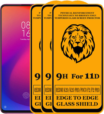 SEVEN7STAR Edge To Edge Tempered Glass for Redmi Mi K20, Redmi Mi K20 Pro, Xiaomi Poco F2, Xiaomi Poco F2 Pro(Pack of 3)