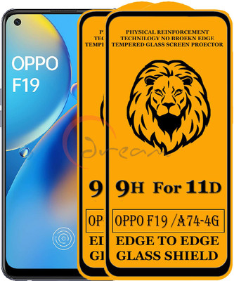 Dream Edge To Edge Tempered Glass for Oppo F19, Oppo A74-4G(Pack of 2)