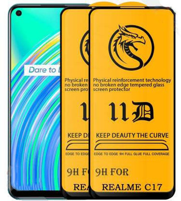 Cloudza Edge To Edge Tempered Glass for Realme C17(Pack of 1)