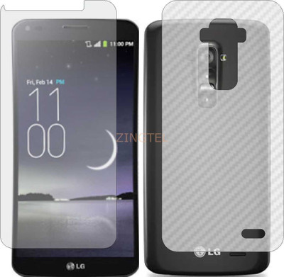 ZINGTEL Front and Back Screen Guard for LG GFLEX D958 (Front Matte Finish & Back 3d Carbon Fiber)(Pack of 2)