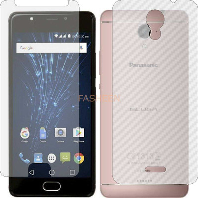 Fasheen Front and Back Tempered Glass for PANASONIC RAY X (Front Matte Finish & Back 3d Carbon Fiber)(Pack of 2)