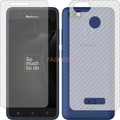 Fasheen Front and Back Tempered Glass for PANASONIC ELUGA A4 (Front Matte Finish & Back 3d Carbon Fiber)(Pack of 2)