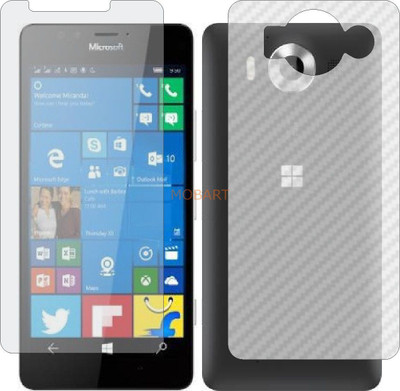 MOBART Front and Back Tempered Glass for NOKIA LUMIA 920 (Front Matte Finish & Back 3d Carbon Fiber)(Pack of 2)