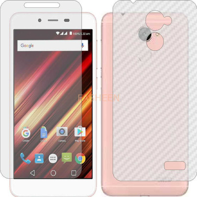 Fasheen Front and Back Tempered Glass for PANASONIC ELUGA PULSE X (Front Matte Finish & Back 3d Carbon Fiber)(Pack of 2)
