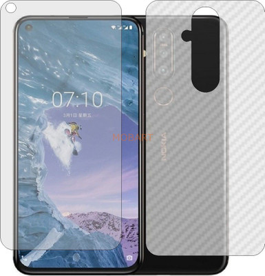 MOBART Front and Back Tempered Glass for NOKIA 8.2 (Front Matte Finish & Back 3d Carbon Fiber)(Pack of 2)