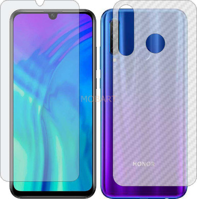 MOBART Front and Back Tempered Glass for HUAWEI HONOR 20I (Front Matte Finish & Back 3d Carbon Fiber)(Pack of 2)