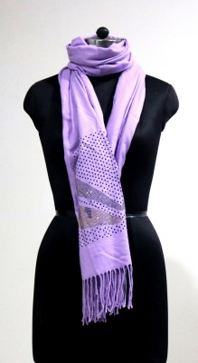 Cashmera Cashmere Solid Women Shawl(Purple)