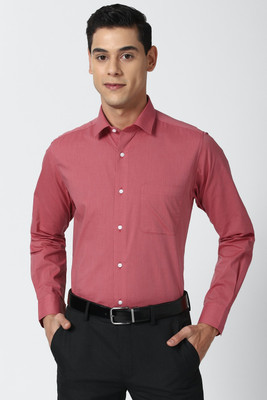PETER ENGLAND Men Solid Formal Pink Shirt