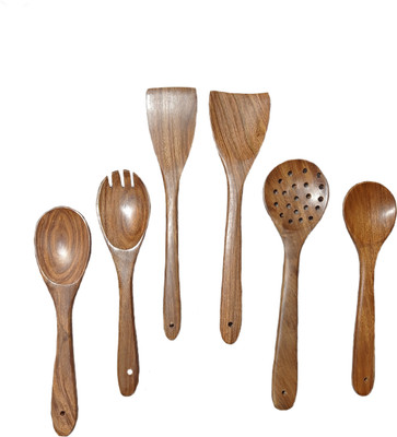 Ruby Perl A1 Premium Quality rosewood chemical free wooden spoons Wooden Spatula(Pack of 6)