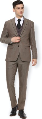 VAN HEUSEN Single Breasted Textured Men Suit