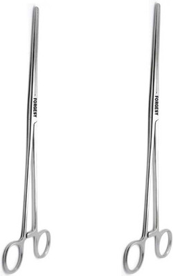 Forgesy Artery Forceps Straight 12 Inch pack 2 Pc Hemostats Forceps
