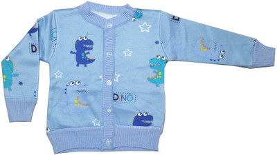 RUDRA K A Full Sleeve Animal Print Baby Boys Reversible Sweatshirt