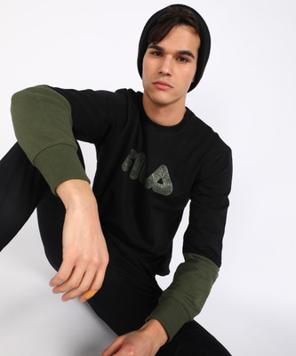 FILA Full Sleeve Color Block Men Sweatshirt