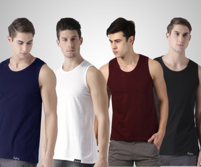 Young trendz Solid Men Round Neck White, Maroon, Black, Navy Blue T-Shirt