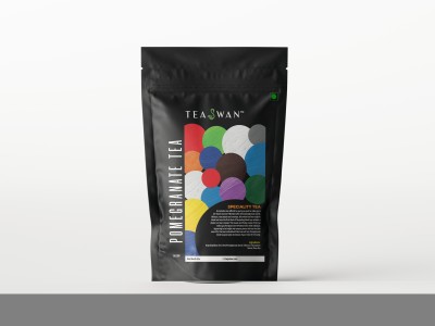 TeaSwan Pomegranate Tea | Loose Leaf Tea | 50 gm Black Tea Pouch(50 g)