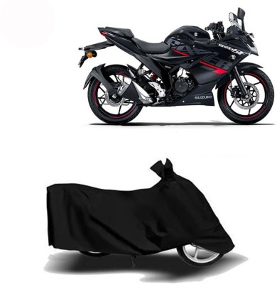 Exciting collections Two Wheeler Cover for Suzuki(Gixxer SF, Black)