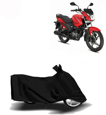 Amozkart Two Wheeler Cover for Hero(Glamour i3s, Black)